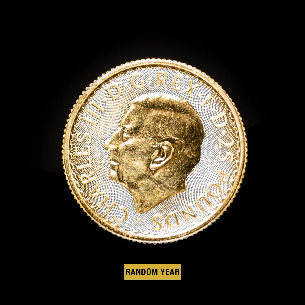 1/4 oz Great Britain Gold Britannia BU (Random Year) - Image 3