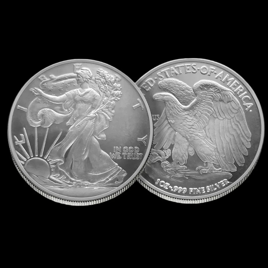 1 oz Silver Round Walking Liberty BU - Image 4