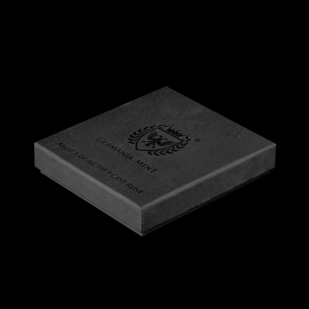 Germania Mint 1 oz Cast Silver Bar Rune Series - ALGIZ - Image 5