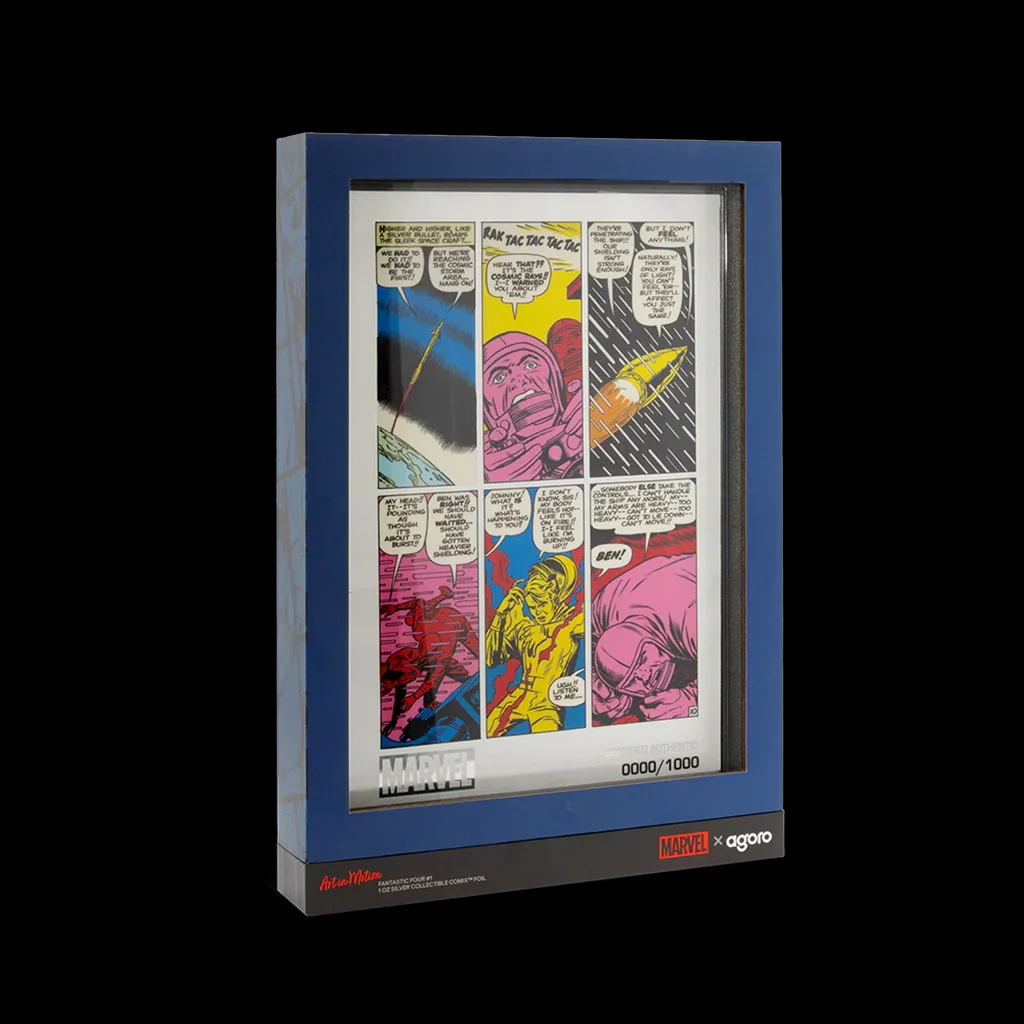 COMIX – Marvel Fantastic Four #1 Interior Pages 1 oz 6.89 inches × 10.31 inches Silver Foil (2025) - Image 3